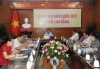 Các đại biểu dự phiên chất vấn tại điểm cầu Cao Bằng.