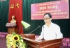 Phó Chủ tịch HĐND tỉnh Nông Thanh Tùng phát biểu khai mạc và đề dẫn tại Hội nghị giao ban