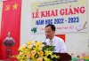 Phó Chủ tịch HĐND tỉnh Nông Thanh Tùng phát biểu tại buổi lễ khai giảng