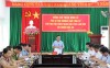 Phó Bí thư Thường trực Tỉnh ủy, Chủ tịch HĐND tỉnh Triệu Đình Lê  phát biểu tại buổi làm việc