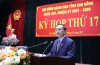 Phó Bí thư Thường trực Tỉnh ủy, Chủ tịch HĐND tỉnh Triệu Đình Lê phát biểu khai mạc kỳ họp.