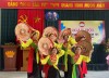 Nhân dân tổ 2, phường Sông Bằng (Thành phố) biểu diễn văn nghệ tại ngày hội.