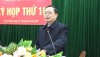Đồng chí Triệu Đình Lê, Phó Bí thư Thường trực Tỉnh ủy, Chủ tịch HĐND tỉnh phát biểu tại kỳ họp.