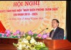 Phó Bí thư Thường trực Tỉnh ủy, Chủ tịch HĐND tỉnh Triệu Đình Lê phát biểu tại hội nghị