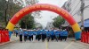 Các đại biểu tham gia chạy đồng hành hưởng ứng "Ngày chạy Olympic vì sức khỏe toàn dân".