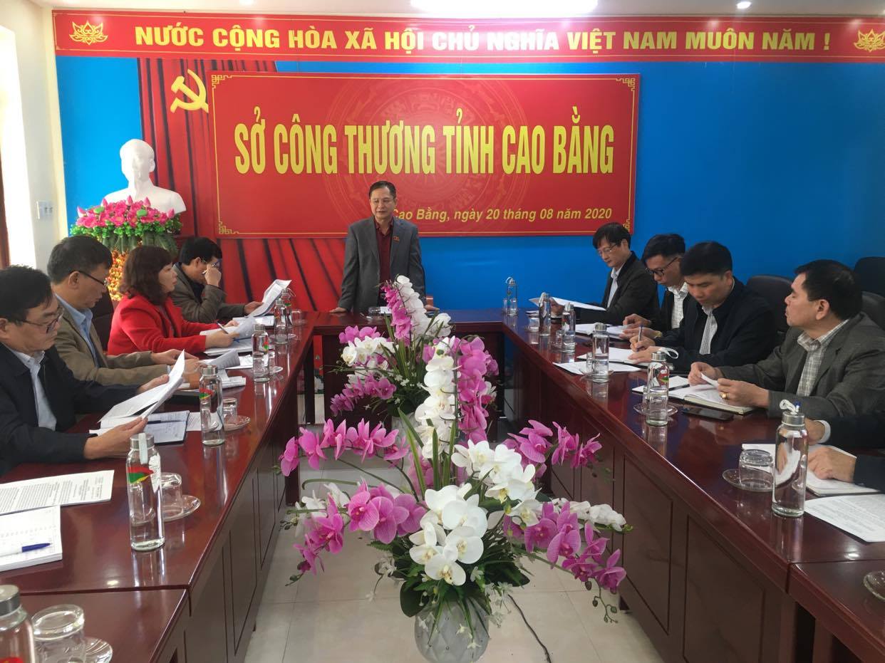 Đ/c Đàm Viết Hà , Phó Chủ tịch HĐND tỉnh phát biểu tại buổi làm việc