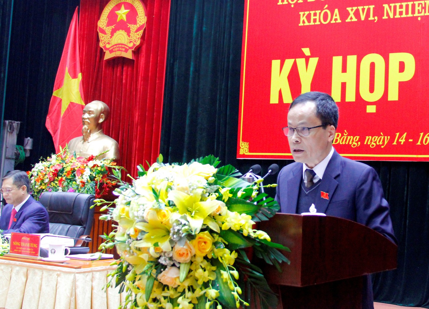 (Trích bài phát biểu Khai mạc thứ 15, của đồng chí Nông Thanh Tùng, Ủy viên Ban Thường vụ Tỉnh ủy, Phó Chủ tịch phụ trách HĐND tỉnh)