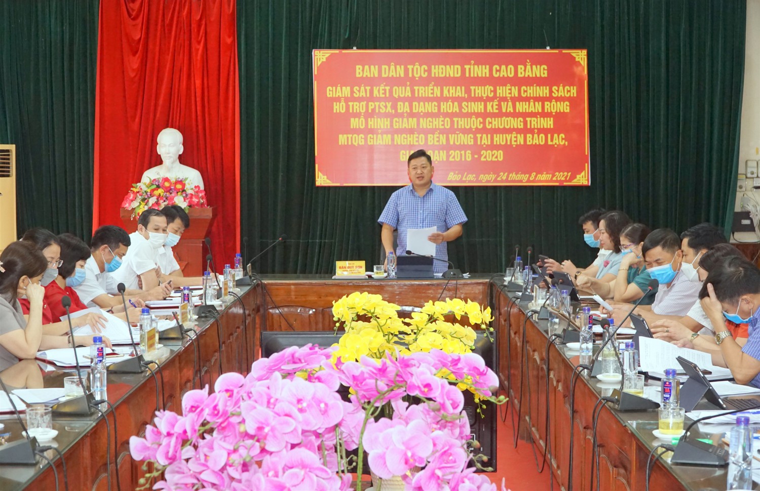 Ban Dân tộc HĐND tỉnh làm việc tại UBND huyện Bảo Lạc