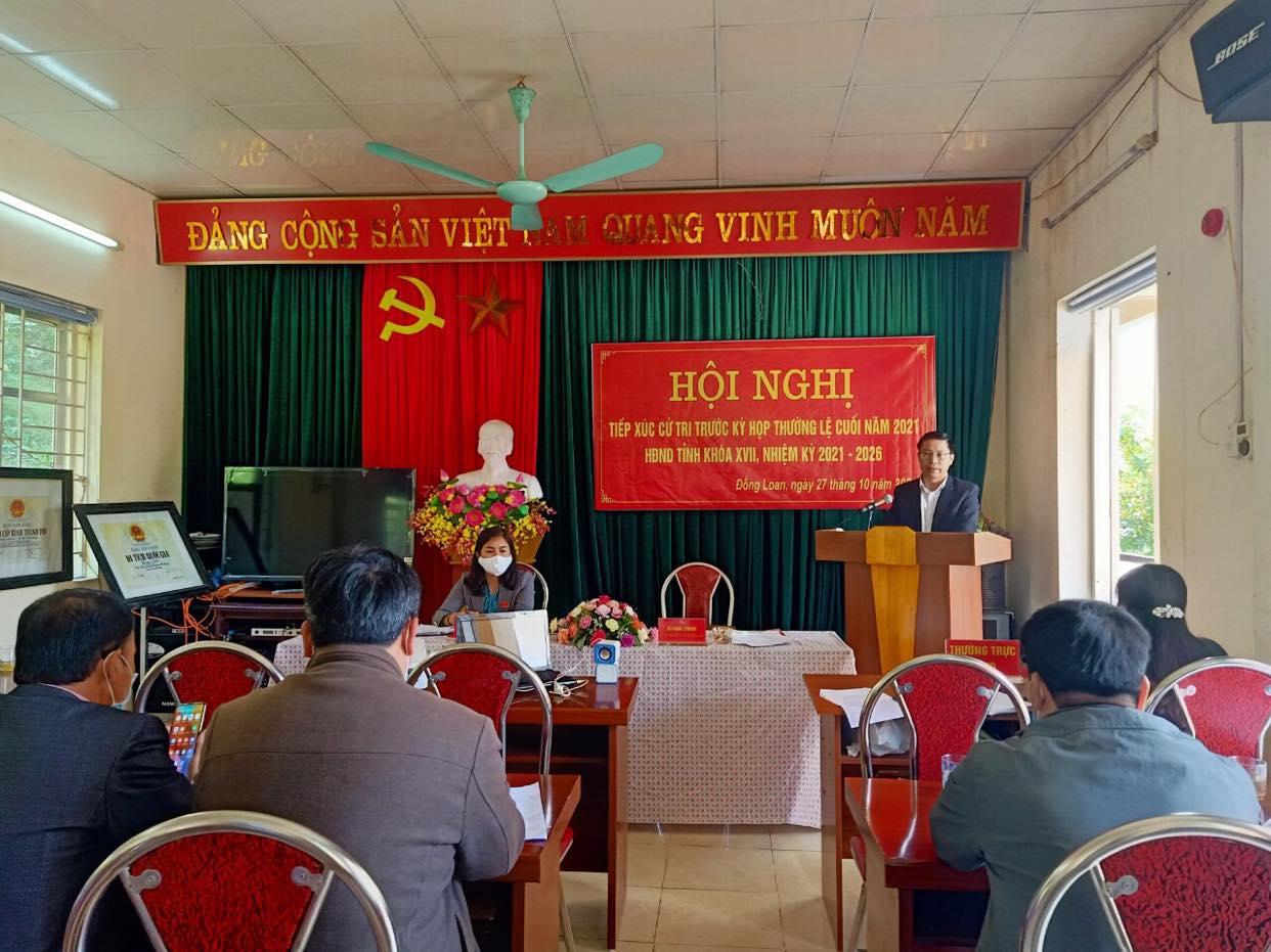 Tổ đại biểu HĐND tỉnh tiếp xúc cử tri tại xã Đồng Loan, huyện Hạ Lang.