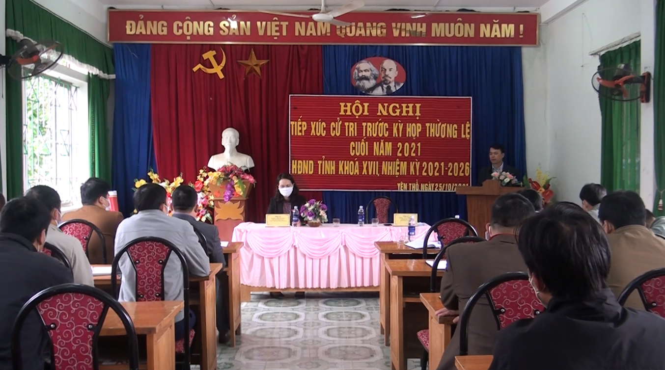Tổ đại biểu HĐND tỉnh tiếp xúc cử tri xã Yên Thổ, huyện Bảo Lâm
