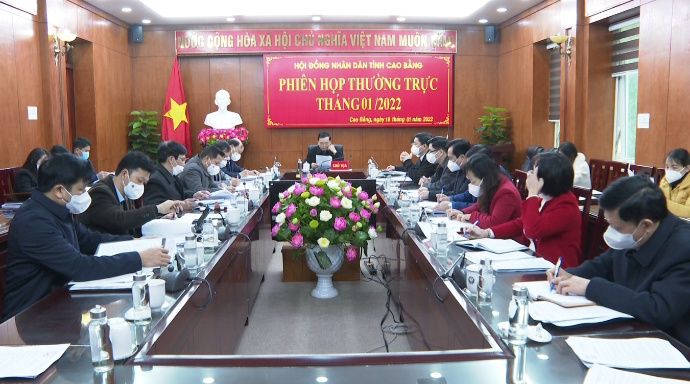 Phó Bí thư Thường trực Tỉnh ủy, Chủ tịch HĐND tỉnh Triệu Đình Lê phát biểu kết luận phiên họp