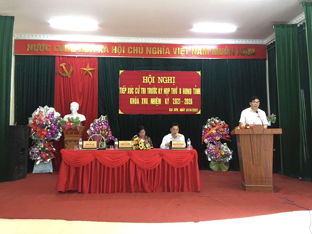 Đại biểu HĐND tỉnh tiếp xúc cử tri tại xã Đại Sơn, huyện Quảng Hòa