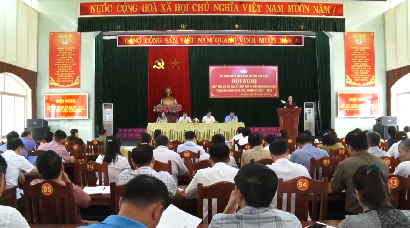 Toàn cảnh Hội nghị TXCT tại huyện Bảo Lạc