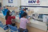 Khách hàng giao dịch tại Ngân hàng BIDV Chi nhánh Cao Bằng. ảnh (BCB)