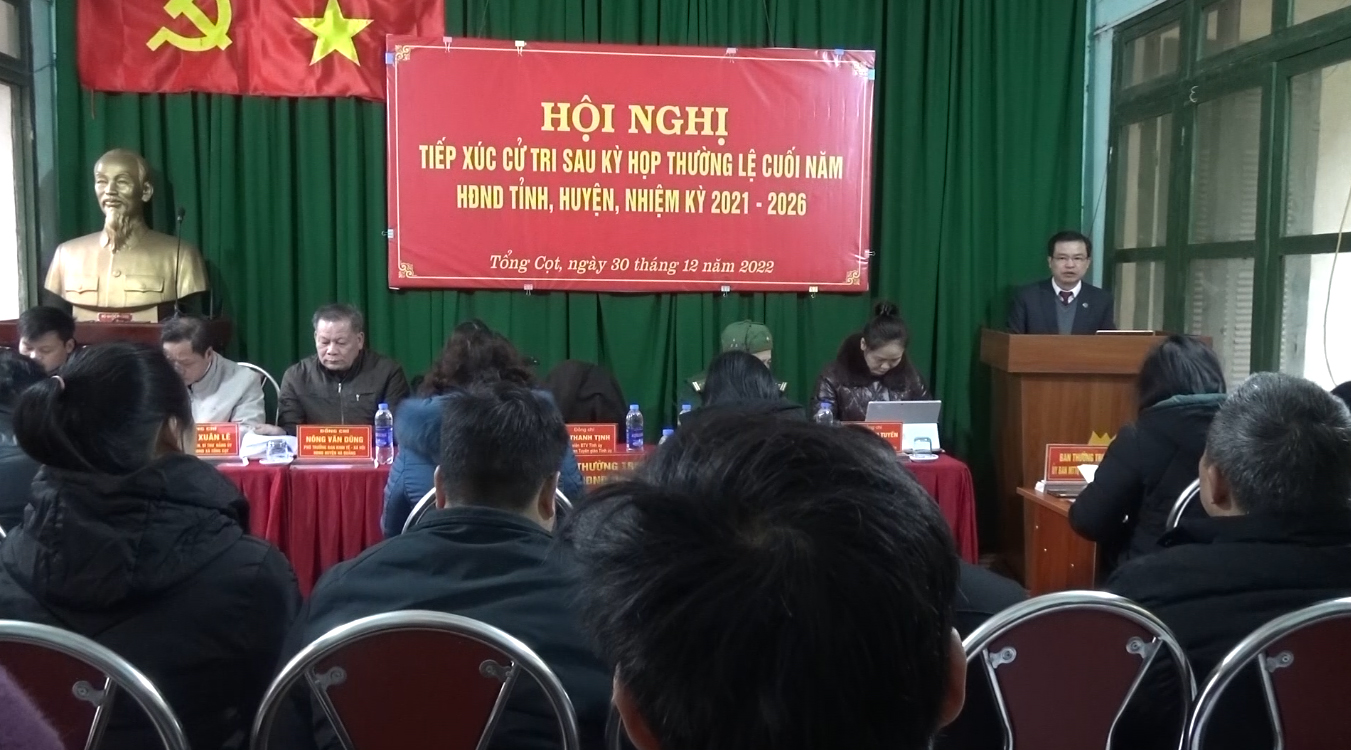 Hội nghị TXCT sau kỳ họp thứ 11, HĐND tỉnh tại huyện Hà Quảng